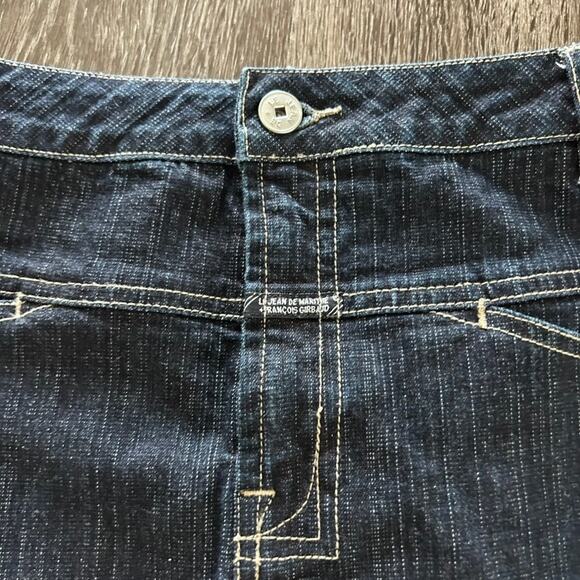 Vintage Marithé François Girbaud Denim Micro Mini Skirt Size 31 Y2K Graphic Logo - Picture 9 of 14